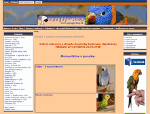 Tablet Screenshot of papagaj-shop.sk